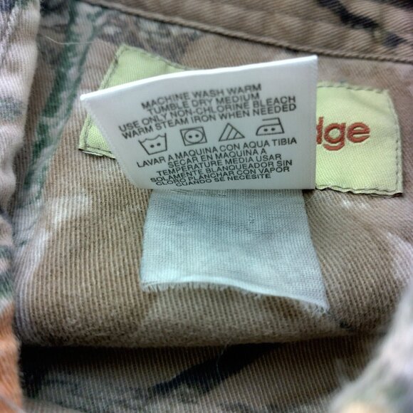 Outfitters Ridge Tree Camo Shirt Men XL Button Down Long Sleeve Twill Camouflage - Picture 8 of 16